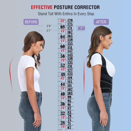Back Brace Posture Corrector for Men & Women – Spine Alignment, Pain Relief