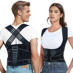Back Brace Posture Corrector for Men & Women – Spine Alignment, Pain Relief