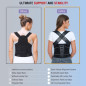 Back Brace Posture Corrector for Men & Women, Spine Alignment, Lower Back Pain Relief, Black Large (Waist 40-47) Back Brace Posture Corrector for Men & Women, Spine Alignment, Lower Back Pain Relief, Black Large (Waist 40-47)
