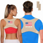 Correcteur de Posture Dos Haut Épaule Soutien Cervicale Respirant Beige Unisexe Correcteur de Posture Dos Haut Épaule Soutien Cervicale Respirant Beige Unisexe