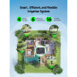 Contrôleur d'Arrosage Intelligent WiFi 2.4GHz, 4 Zones, 16 Plans, Économie d'Eau, Installation 10 min
