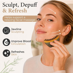Brosse Visage Drainage Lymphatique Sculptante & Détox