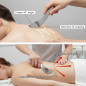 BYYDDIY Grattoir Muscle Gua Sha Acier Inoxydable 304 Non Magnétique pour Massage et Physiothérapie