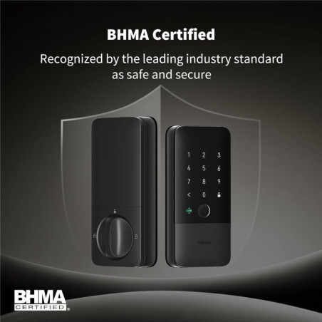 Aqara UWB Smart Lock U400 Black - Apple Home Key, Fingerprint Deadbolt
