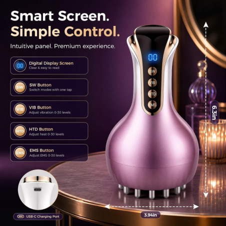 Lymphatic Drainage Massager & Anti-Cellulite Tool for Body Sculpting