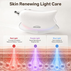 Electric Muscle Scraper with Heating & Vibration – White, Relax & Relief
