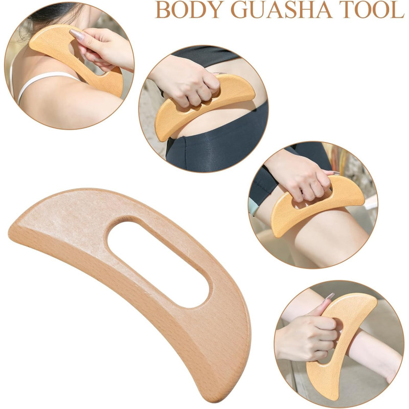 Xokocli 5-en-1 Masseur Bois Drainage Lymphatique Anti-Cellulite