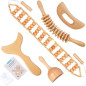 Xokocli Kit Maderothérapie 5-en-1 - Massage Drainage Lymphatique, Anti-Cellulite & Sculpture Corps Xokocli Kit Maderothérapie 5-en-1 - Massage Drainage Lymphatique, Anti-Cellulite & Sculpture Corps