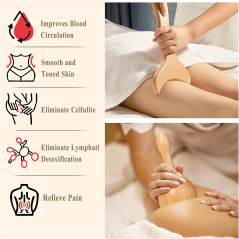 Xokocli 5-en-1 Masseur Bois Drainage Lymphatique Anti-Cellulite