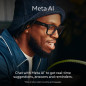 Ray-Ban Meta Gen 1 Wayfarer Smart AI Glasses, Shiny Black, Green Lenses, 12MP Camera, Open-Ear Audio