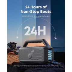 Enceinte Bluetooth Soundcore Boom 2 Anker 80W, 24H Autonomie