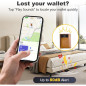 Apple MFi Certified Rechargeable Wallet Tracker Card with Apple Find My, Bluetooth, IP68 Waterproof – Black Apple MFi Certified Rechargeable Wallet Tracker Card with Apple Find My, Bluetooth, IP68 Waterproof – Black