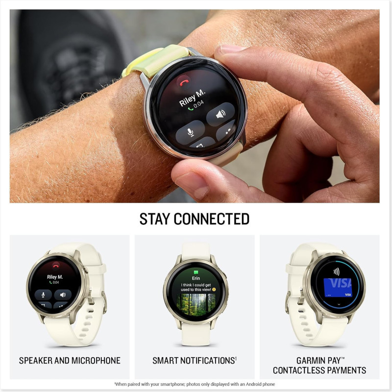 Garmin Venu® 4 - Montre Fitness Avancée 41mm Silicone