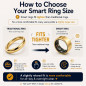 Smart Ring Health & Fitness Tracker - Heart Rate, SPO₂, Sleep, Activity, Waterproof, Long Battery, Family Mode, No Fees (Gol Smart Ring Health & Fitness Tracker - Heart Rate, SPO₂, Sleep, Activity, Waterproof, Long Battery, Family Mode, No Fees (Gol