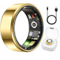Bagues Intelligentes Santé & Fitness GPS, Suivi Fréquence Cardiaque, SPO₂, Sommeil, Étanche IP68, Or Bagues Intelligentes Santé & Fitness GPS, Suivi Fréquence Cardiaque, SPO₂, Sommeil, Étanche IP68, Or