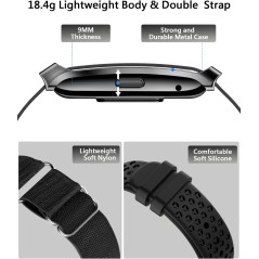 SOUYIE Bracelet Connecté Santé & Fitness 24/7 Unisexe