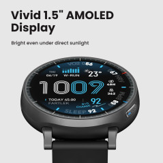 Amazfit Active Max Smartwatch – 1.5 AMOLED, GPS, iOS & Android