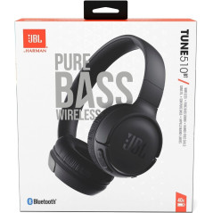 JBL Tune 510BT Wireless Headphones – 40H Battery, Mic, Foldable Black