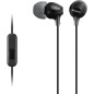 Écouteurs Intra-auriculaires Sony MDREX15AP avec Microphone, Noir Écouteurs Intra-auriculaires Sony MDREX15AP avec Microphone, Noir