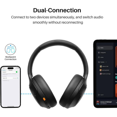 Casque Sans Fil TOZO HT3, 90H Autonomie & Réduction Bruit