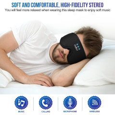 MUSICOZY Masque Sleep Bluetooth 5.4 & Casque 3D Respirant