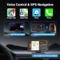 Wireless 7 Touchscreen Car Stereo with CarPlay, Android Auto, Bluetooth, Voice Control & 1080p Backup Camera