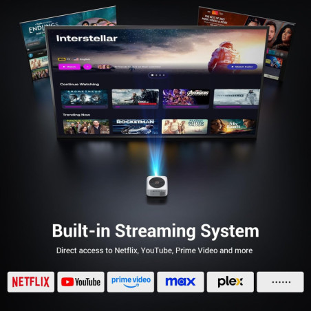 Projecteur HAPPRUN 4K Outdoor Smart avec Dolby Audio 30W
