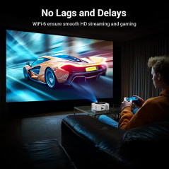 Projecteur HAPPRUN 4K Outdoor Smart avec Dolby Audio 30W