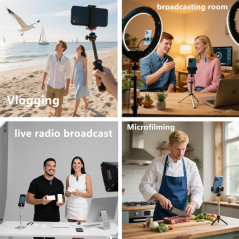 Wireless Lavalier Microphone for iPhone, Android - Perfect for Streaming & Vlogs