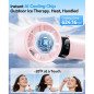 KIMMOO Portable Handheld Turbo Fan with Ice Cooler, 21000 RPM, 14Hrs, Rechargeable, Pink KIMMOO Portable Handheld Turbo Fan with Ice Cooler, 21000 RPM, 14Hrs, Rechargeable, Pink