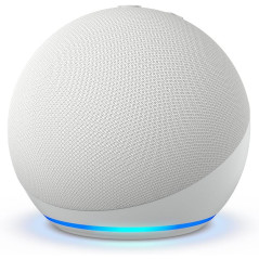 Amazon Echo Dot (Newest Model) - Vibrant Sound, Alexa-Ready, Glacier White