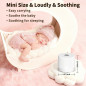 Machine à bruit blanc portable avec 30 sons apaisants, minuterie, rechargeable, pour bébé, adultes, voyage Machine à bruit blanc portable avec 30 sons apaisants, minuterie, rechargeable, pour bébé, adultes, voyage