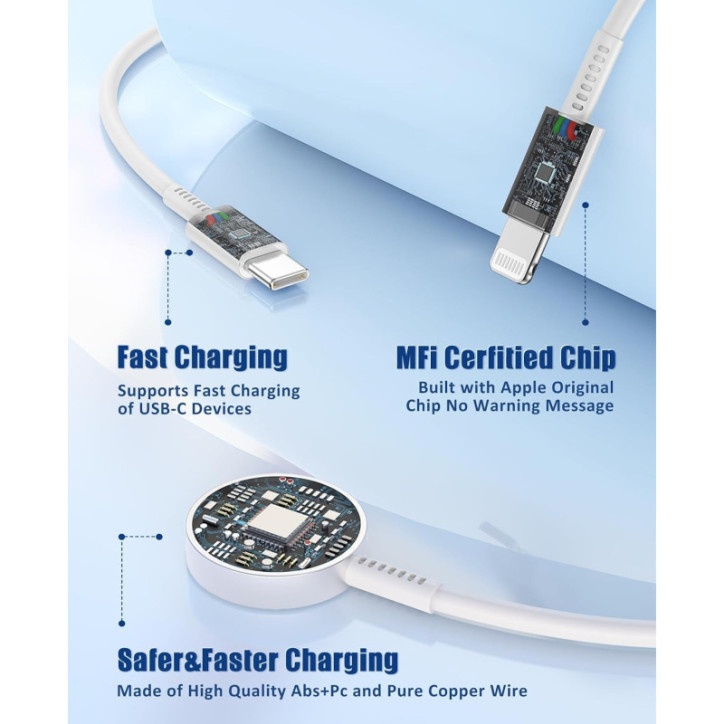 Chargeur rapide 3 en 1 pour Apple Watch, câble 6FT + chargeur USB-C 20W, compatible iWatch & iPhone 11-17 Pro Max Chargeur rapide 3 en 1 pour Apple Watch, câble 6FT + chargeur USB-C 20W, compatible iWatch & iPhone 11-17 Pro Max