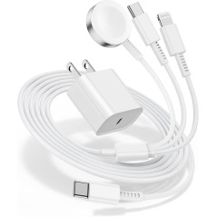 Chargeur Rapide 3-en-1 Apple Watch et iPhone 20W USB-C