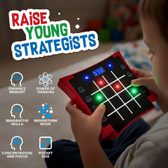 Tablette d'Activités Électronique Lumineuse 8-en-1 pour Enfants 6-12+ | Jeux Éducatifs & Mémoire