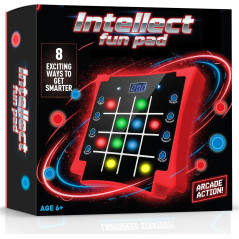 Electronic Light-Up Activity Pad 8-in-1 for Kids 6-12+ | Brain Games Gift