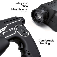 HAUSBELL Parabolic Listening Kit with Bionic Ear, 8X Monocular & Headphones
