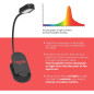 Hooga Red Book Light - Rechargeable 625nm Clip-On LED for Eye-Care Reading, No Blue Light, Perfect Gift