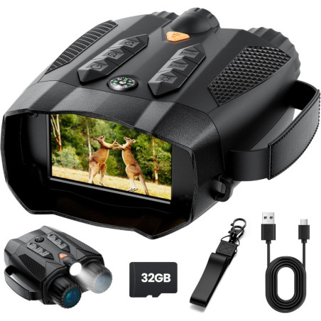 4K Night Vision Tactical Goggles with Camera – Infrared Binoculars for Hunting & Outdoor Adventures