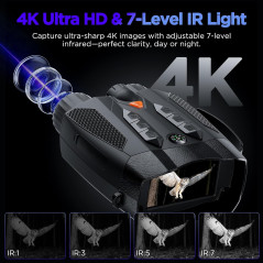 Lunettes Vision Nocturne 4K pour Adultes - Cadeau High-Tech