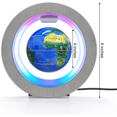 Globe Flottant Magnétique LED 4 - Déco Bureau & Cadeau