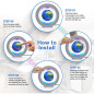 Flagest Globe Magnétique Flottant 4 avec LED - Décoration Éducative Bureau Maison Cadeau Fête Flagest Globe Magnétique Flottant 4 avec LED - Décoration Éducative Bureau Maison Cadeau Fête
