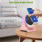 Wireless Bluetooth Induction Speaker with Built-in Phone Stand and Hands-Free Function Wireless Bluetooth Induction Speaker with Built-in Phone Stand and Hands-Free Function