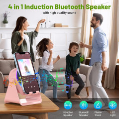 Wireless Induction Bluetooth Speaker with Built-in Phone Stand