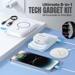 Artichoke 6-in-1 Tech Gift Set: Power Bank, Smartwatch & TWS Earphones