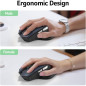 Souris sans fil Acer 2.4GHz, 3 niveaux DPI réglables 1600, idéale pour ordinateur portable Souris sans fil Acer 2.4GHz, 3 niveaux DPI réglables 1600, idéale pour ordinateur portable