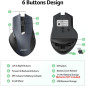 Acer Wireless Mouse for Laptop, 2.4GHz, 3 Adjustable DPI Levels up to 1600, Ergonomic Design