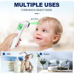 Accurate No-Touch Digital Thermometer for Adults & Kids, Baby Friendly