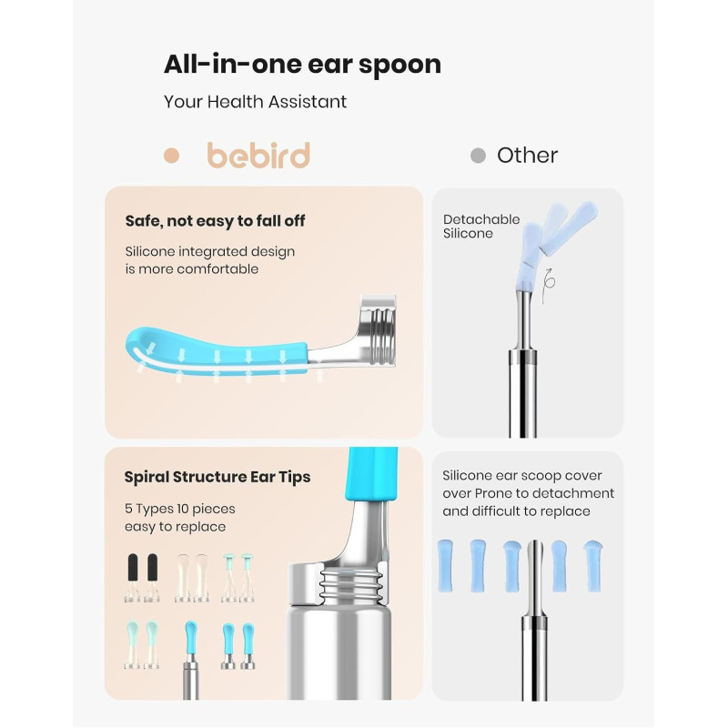 BEBIRD R1 Ear Wax Removal with HD Camera - Black Ear Cleaner FSA