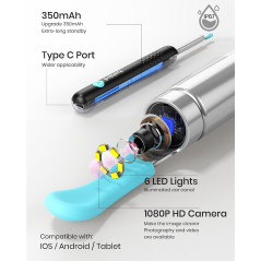 BEBIRD R1 Nettoyeur Oreille HD Caméra FSA Noir - Efficace